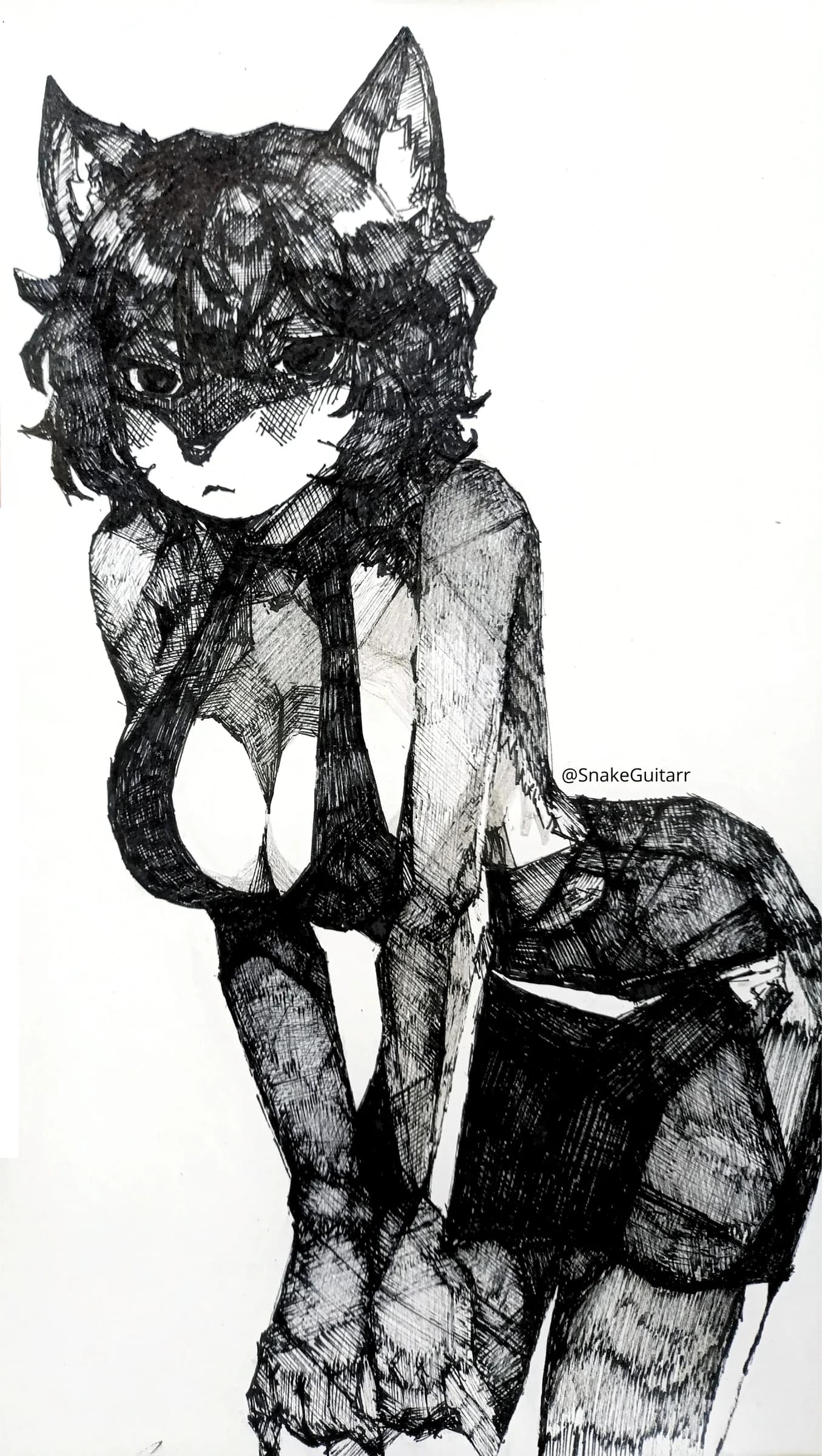 Half-body character illustration