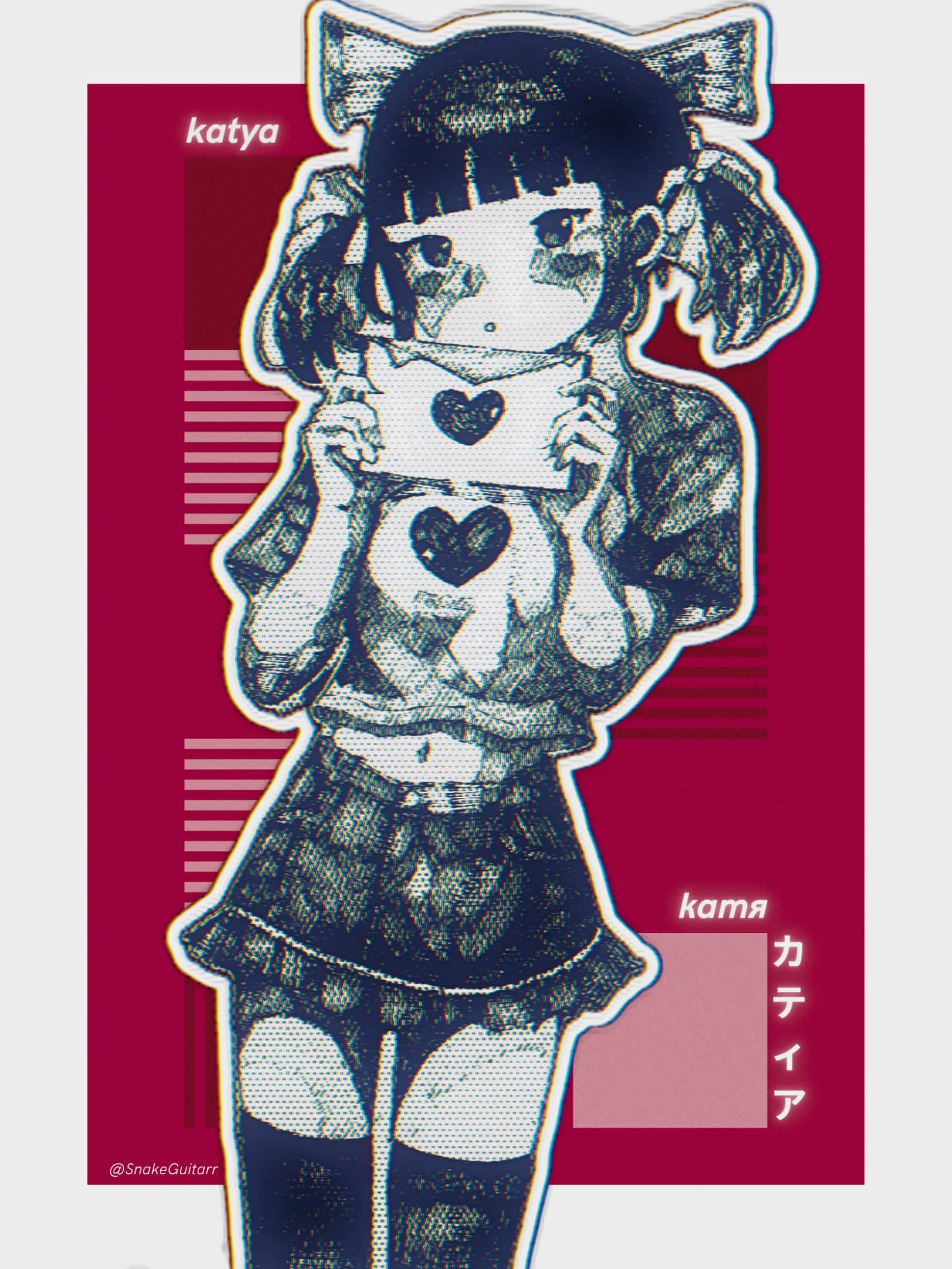 Graphic character poster